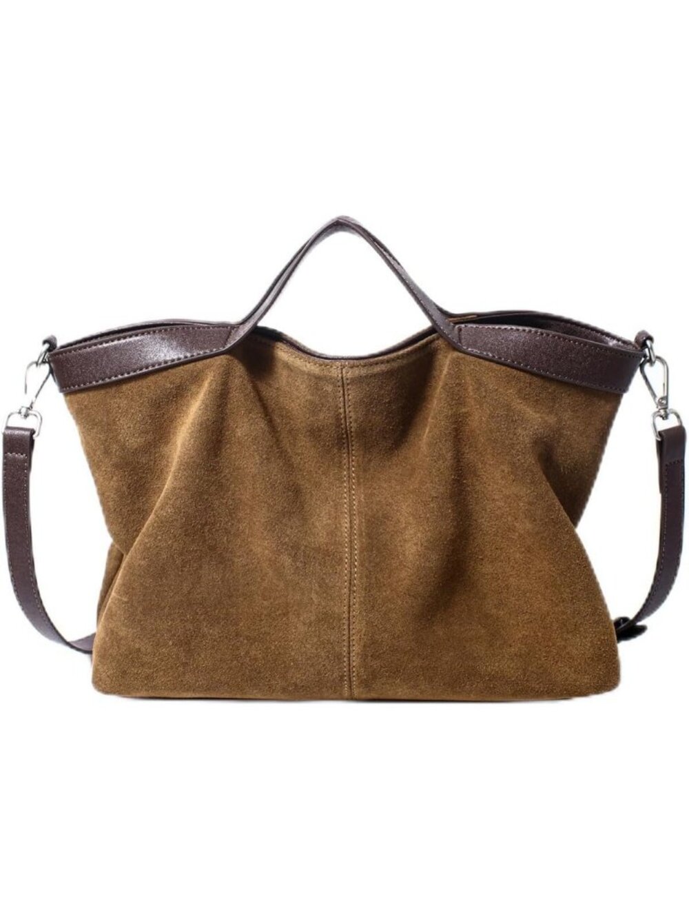 Chic Suede Leather Shoulder Handbag | Versatile Crossbody Purse for Women